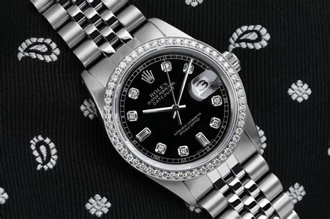 rolex datejust qudrante nero scritte|rolex datejust 36 mm.